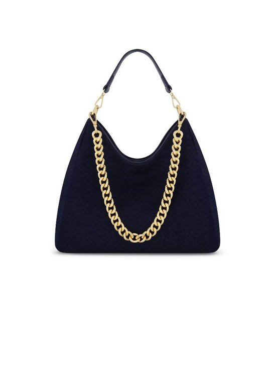 The Noli Shop Handbags - THE NOLI SHOP Tribeca Chain Denim Bag Indigo, New with tag